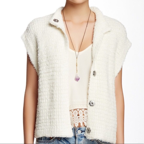 Free People Sweaters - Free people Stockholm short sleeve cardigan vest